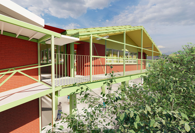 Obra vista exterior - Colegio Manantial